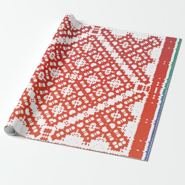 Traditionell ornate mexican talavera. Modern desig Presentpapper (Utrullad)