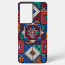 Traditionell palestinsk broderitatuering, färglös