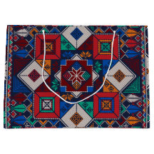 Traditionell palestinsk broderitatuering, färglös