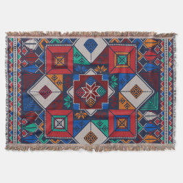 Traditionell palestinsk broderitatuering, färglös filt