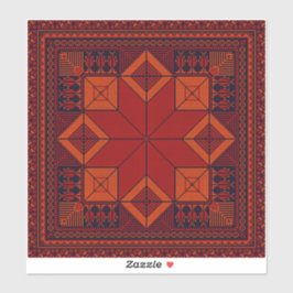 Traditionell palestinsk broderitatuering Mönster Klistermärken