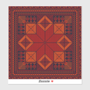 Traditionell palestinsk broderitatuering Mönster Klistermärken