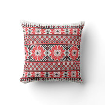 Traditionell palestinsk broderiy Art Mönster Red