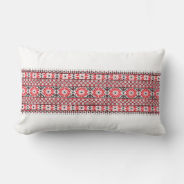 Traditionell palestinsk broderiy Art Mönster Red Lumbarkudde
