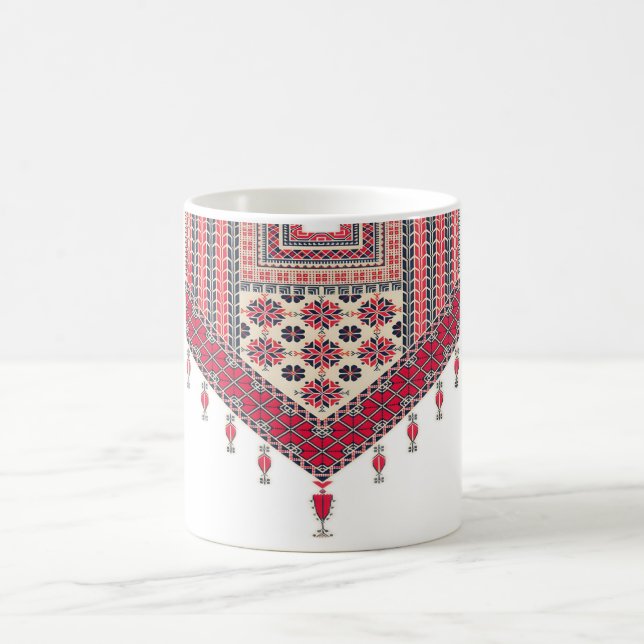 Traditionell palestinsk broderiy kaffemugg (Center)