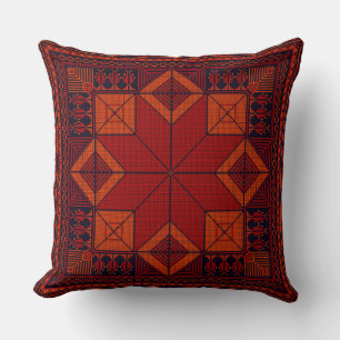 Traditionell palestinsk Embroidery Tatreez Mönster Kudde