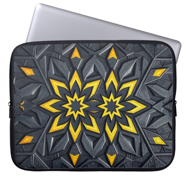Traditionell persisk geometri laptop fodral (Framsidan)