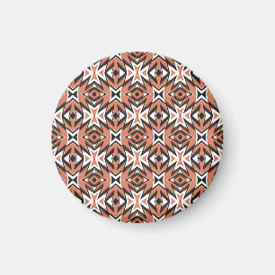Traditionell platta, etnisk korallegeometri. magnet