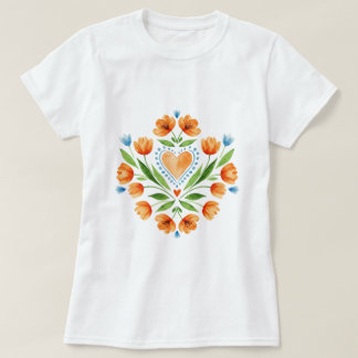 Traditionell polsk folkkonst t shirt