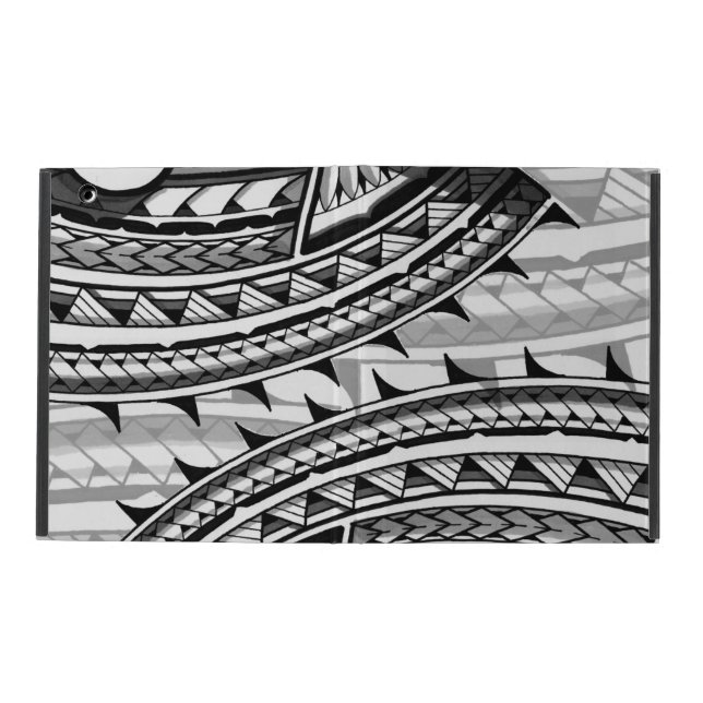 Traditionell Polynesian stam- design/tatuering iPad Skydd (Utsidan)