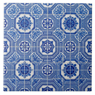 Traditionell portugisisk Azulejo Kakelplatta