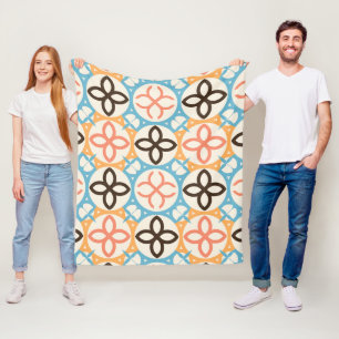 Traditionell portugisisk marockansk mosaik fleecefilt