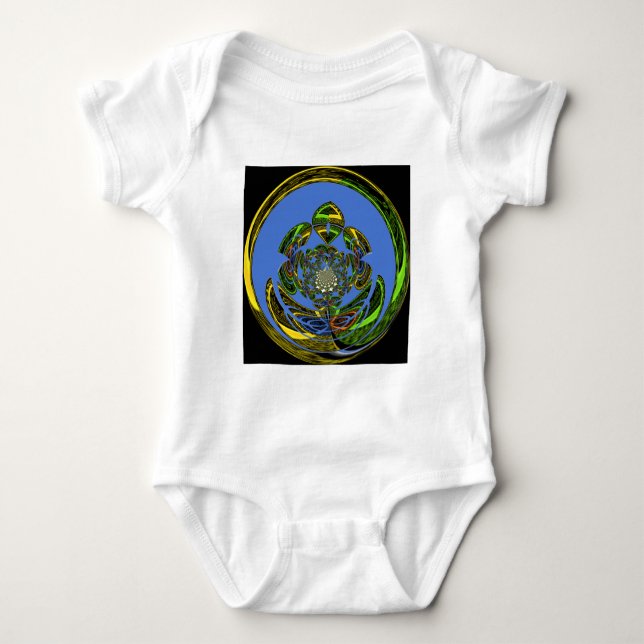 Traditionell, precis blå tee shirt (Framsida)