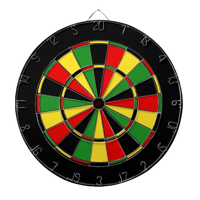 Traditionell Rasta Dartboard Darttavla (Framsidan)