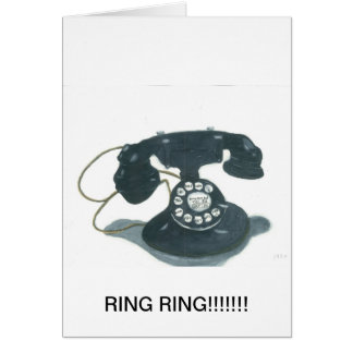 Traditionell ringer hälsningskort