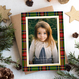 Traditionell röd Grönt Pput God jul