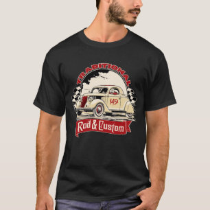 Traditionell rod och Anpassningsbar T Shirt