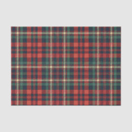 Traditionell röd och grön skotsk tartanplaid