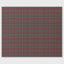 Traditionell röd och grön skotsk tartanplaid presentpapper