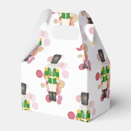 Traditionell röd och Grönt julklackare Presentaskar