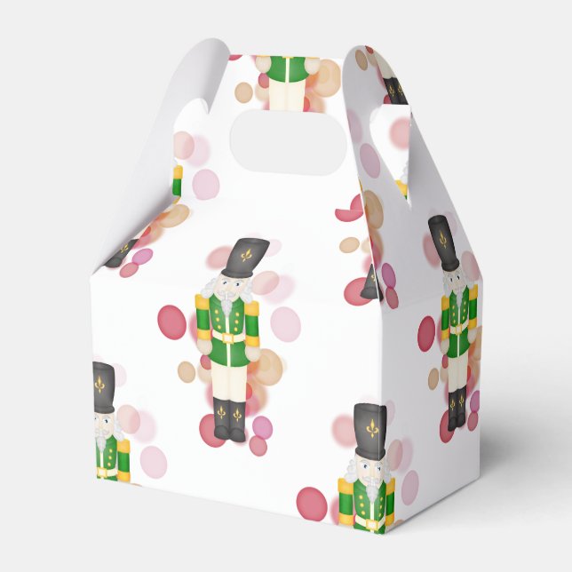 Traditionell röd och Grönt julklackare Presentaskar (Framsidan Sidan)