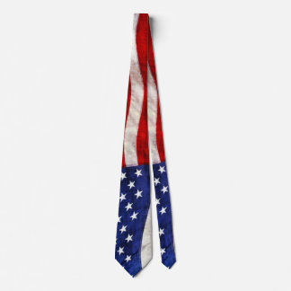 Traditionell röd, vit och blå patriotisk Flagga i  Slips