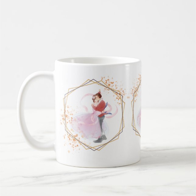 Traditionell Romantik Kaffemugg (Vänster)