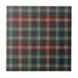 Traditionell Royal Scottish Tartan Randig Mönster Kakelplatta