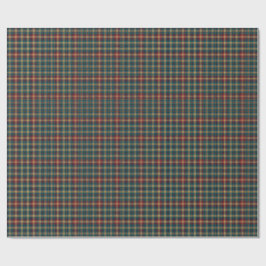 Traditionell Royal Scottish Tartan Randig Mönster Presentpapper