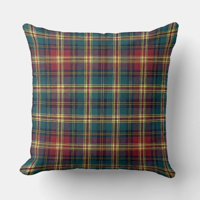 Traditionell Royal Scottish Tartan-rutig mönster Kudde (Framsida)
