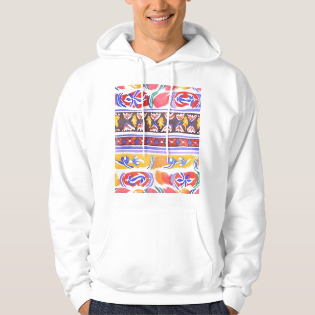 traditionell rumänsk dekant hoodie (Framsida)