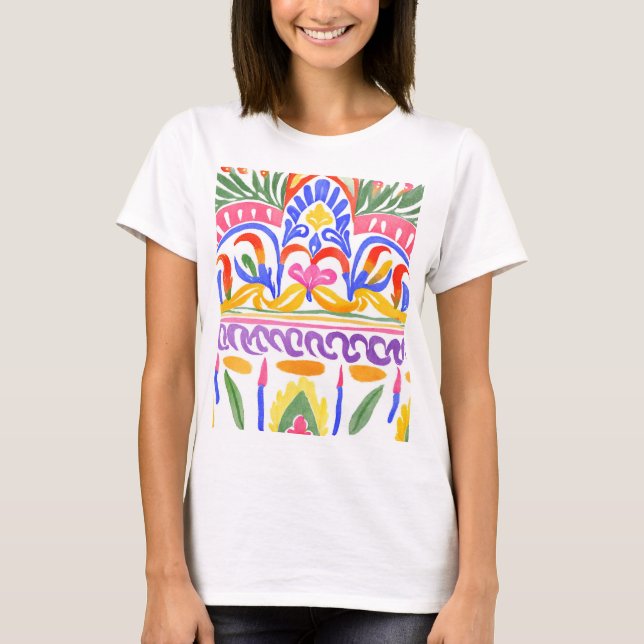 traditionell rumänsk dekant t shirt (Framsida)