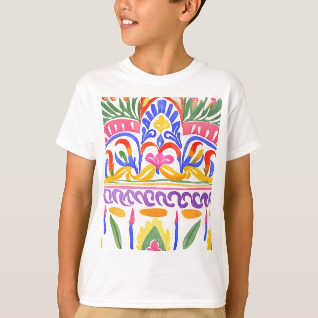 traditionell rumänsk dekant t shirt (Framsida)