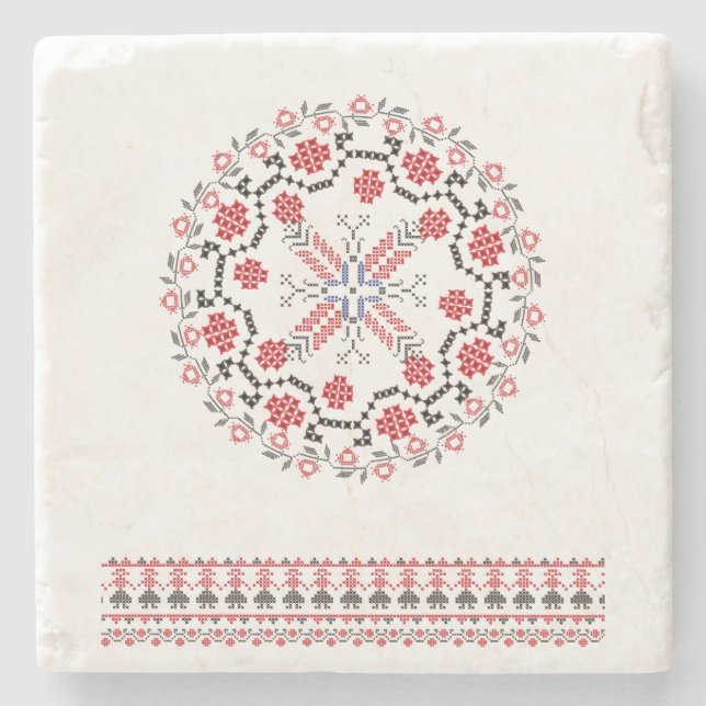 Traditionell rumänsk motivrumänien 1 för folk stenunderlägg (Framsidan)