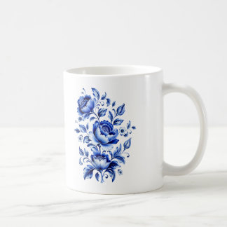 Traditionell rysk folkporcelainstil kaffemugg
