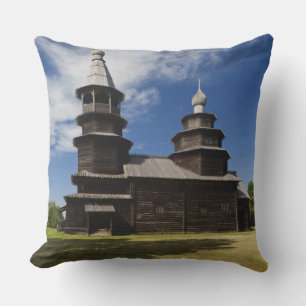 Traditionell rysk ortodox träkyrka kudde