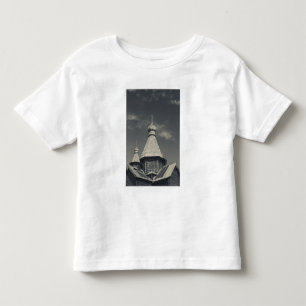 Traditionell rysk ortodox träkyrka t-shirt