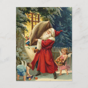 Traditionell Santa Helg Vykort