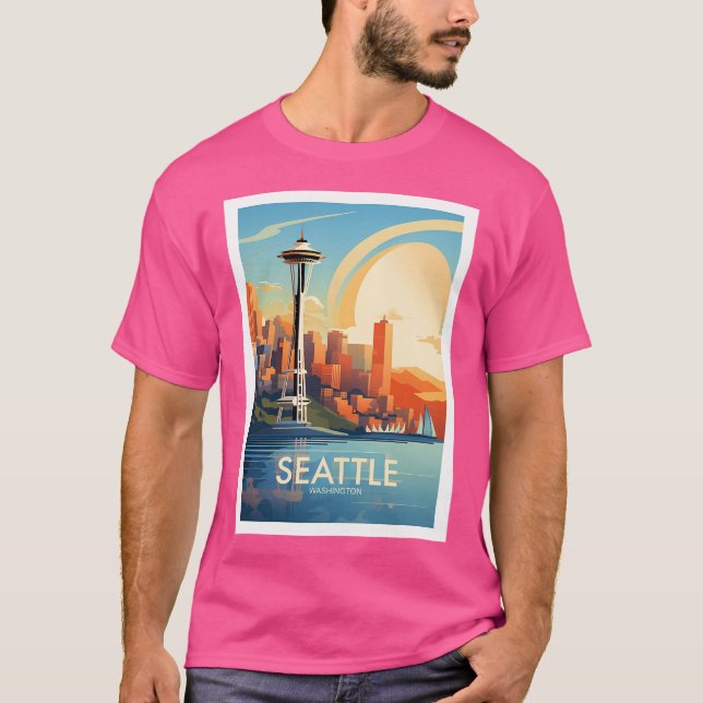 Traditionell Seattle T Shirt (Framsida)