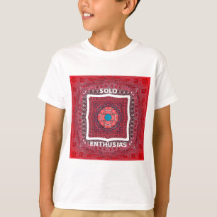 Traditionell Sindhi Culture Ajrak Mönster Art Prin T-shirt