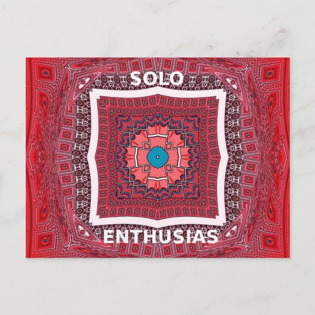 Traditionell Sindhi-kultur Ajrak-mönster konsttryc Vykort (Framsida)