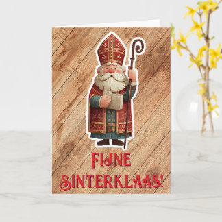 Traditionell Sinterklaas-mottokort med Sint Kort