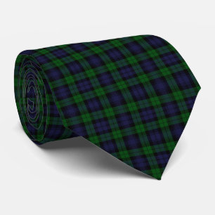 Traditionell skotsk Black Watch Tartan Plaid Slips