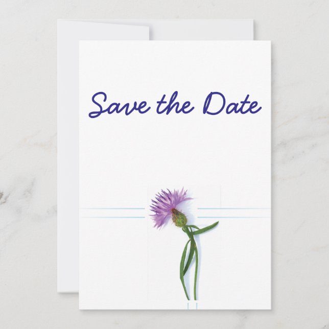 Traditionell skotsk och keltisk vigsel törne Th Inbjudningar (Framsida)