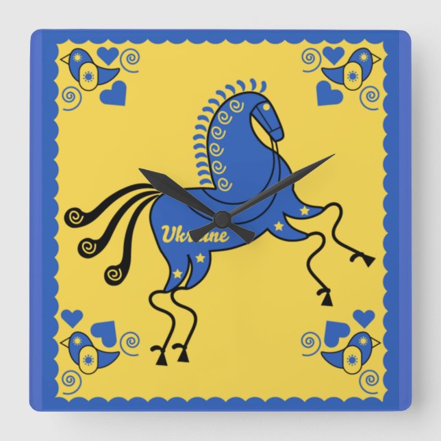 Traditionell slavisk folkkonst i Ukraina   Fyrkantig Klocka (Framsida)