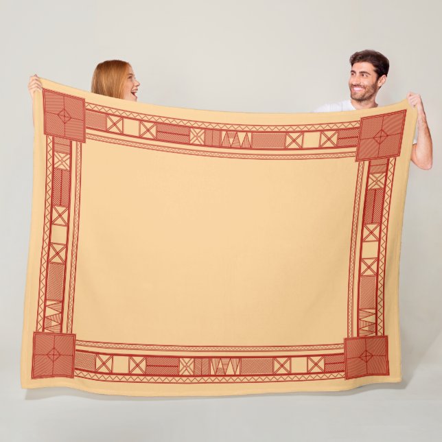 Traditionell slavisk kalender Mönster Fleecefilt (På plats)