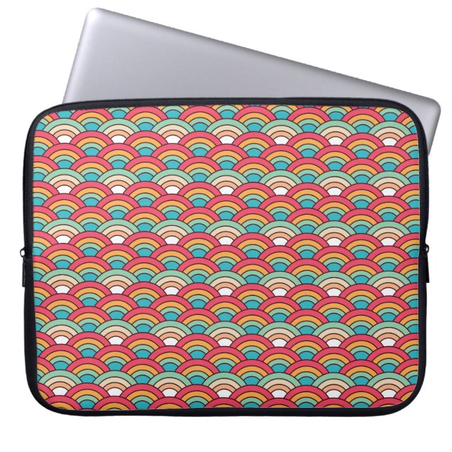 Traditionell, sömlös Elegant Mönster-design Laptop Fodral (Framsidan)