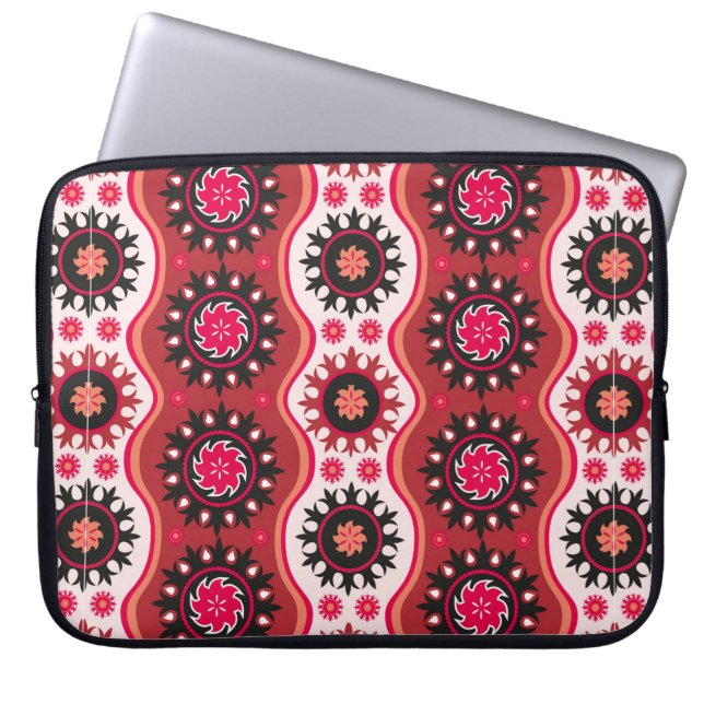 Traditionell sömlös, orientalisk prydnad laptop fodral (Framsidan)