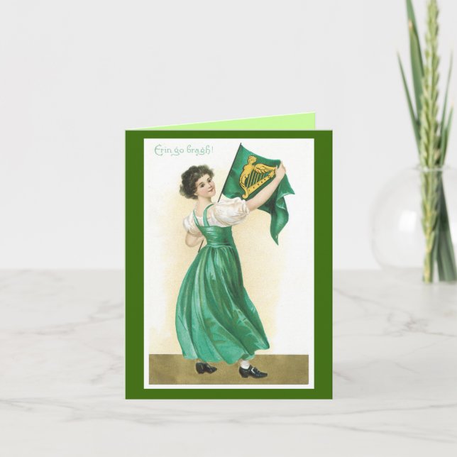 Traditionell St. Patrick's Day Cards Kort (Framsida)