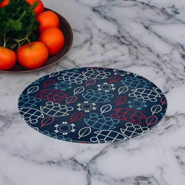 Traditionell stamkonst Mönster (Chopping Board)